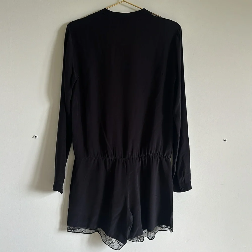 Maje black silk